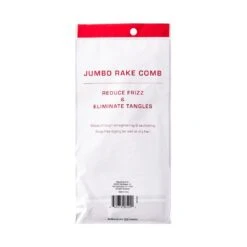 KISS - RED PROFESSIONAL JUMBO RAKE COMB -Zoe Beauty Supply Shop redbykiss hm37 jumborakecomb package back 649674065092 aug.31.2022 web