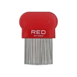 KISS - RED METAL LICE COMB 2PCS -Zoe Beauty Supply Shop redbykiss hm67 metallicecomb product1 front 649674067409 jul.14.2022 web