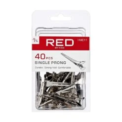 KISS - RED 1 3/4" SINGLE PRONG CLIP (40PCS)