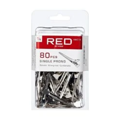 KISS - RED 1 3/4" SINGLE PRONG CLIP (80PCS)