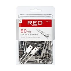 KISS - RED 1 3/4" DOUBLE PRONG CLIP (80PCS)
