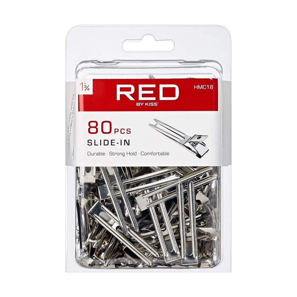 KISS - RED 1 3/4" SLIDE IN CLIP (80PCS) 4 KISS - RED 1 3/4" SLIDE IN CLIP (80PCS) - Image 4