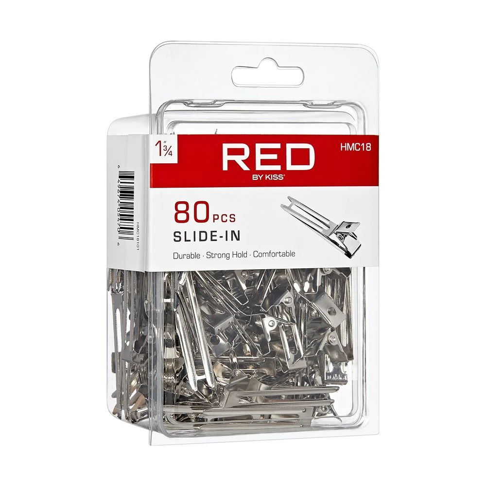KISS - RED 1 3/4" SLIDE IN CLIP (80PCS) 6 KISS - RED 1 3/4" SLIDE IN CLIP (80PCS) - Image 6
