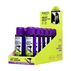 KISS - ULTRA SHINE HEAT PROTECTOR SERUM -Zoe Beauty Supply Shop redbykiss hpt01d heatprotectorserum displayrightside 649674092654 web