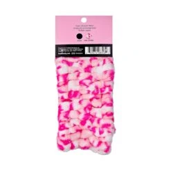 KISS - RED PLUSH SPA HEADBAND PINK LEOPARD -Zoe Beauty Supply Shop redbykiss hq100 plushspaheadband packageback 649674083232