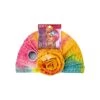 KISS - RED TEXTURED TOP KNOT TURBAN PINK TIEDYE
