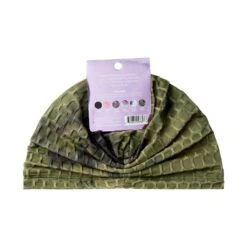 KISS - TEXTURED TOP KNOT TURBAN OLIVE TIE DYE -Zoe Beauty Supply Shop redbykiss hq88 texturedtopknotturban packageback 649674097628 web