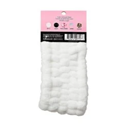 KISS - RED PLUSH SPA HEADBAND WHITE -Zoe Beauty Supply Shop redbykiss hq906 plushspaheadband packageback 649674097727 web