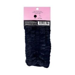 KISS - RED PLUSH SPA HEADBAND BLACK -Zoe Beauty Supply Shop redbykiss hq99 plushspaheadband packageback 649674083225