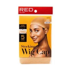 KISS - RED 5 PCS STOCKING WIG CAP (DARK BEIGE)