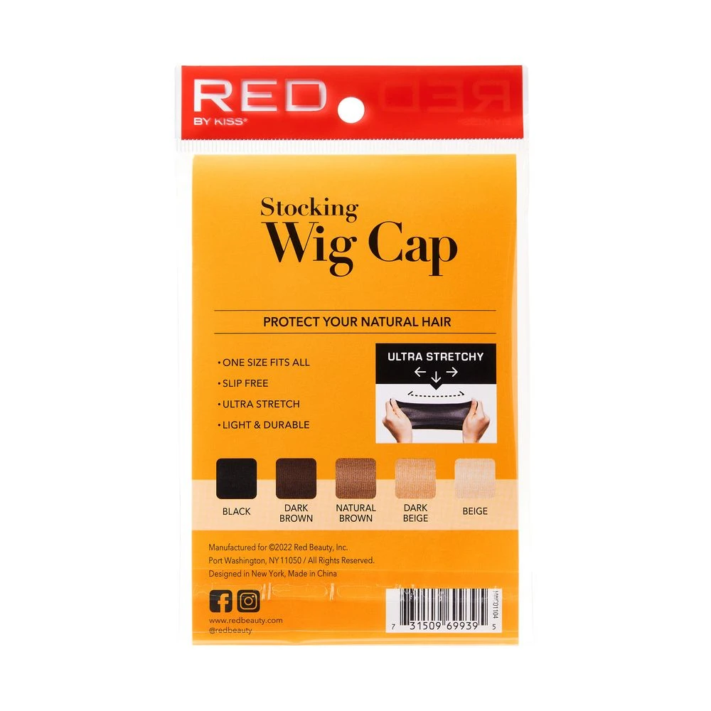 KISS - RED STOCKING WIG CAP 2PCS (BLACK) 2 KISS - RED STOCKING WIG CAP 2PCS (BLACK) - Image 2