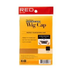 KISS - RED SUPER WIDE BAND WIG CAP (2PCS IN PACK) -Zoe Beauty Supply Shop redbykiss hwc05 stockingsuperwidebandwigcap package back 731509700206 oct.25.2022 web