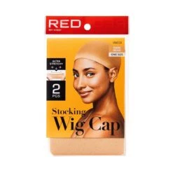 KISS - RED STOCKING WIG CAP 2PCS (DARK BEIGE)