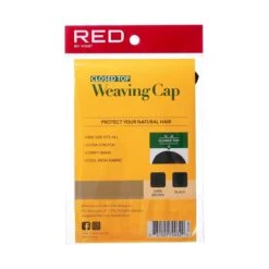 KISS - RED MESH WEAVING CAP DARK BROWN (CLOSED TOP) -Zoe Beauty Supply Shop redbykiss hwe02 closedtopweavingcap package back 731509700329 oct.27.2022