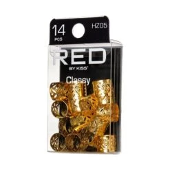KISS - RED BRAID CHARM CLASSY HZ05 -Zoe Beauty Supply Shop redbykiss hz05 braidcharms package rightside 649674068819 10.31.2022 nw3