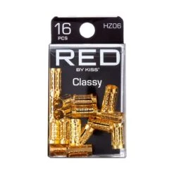 KISS - RED BRAID CHARM CLASSY HZ06 -Zoe Beauty Supply Shop redbykiss hz06 braidcharms package front 649674068826 oct.28.2022 nw3 1