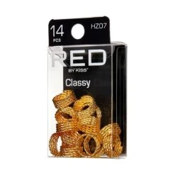 KISS - RED BRAID CHARM CLASSY HZ07 -Zoe Beauty Supply Shop redbykiss hz07 braidcharms package rightside 649674068956 10.31.2022 nw3