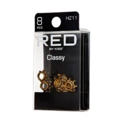 KISS - RED BRAID CHARM CLASSY HZ11 -Zoe Beauty Supply Shop redbykiss hz11 braidcharms package rightside 649674068994 10.31.2022 nw3