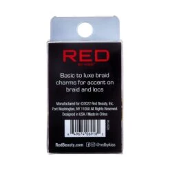 KISS - RED BRAID CHARM STYLISH HZ30 -Zoe Beauty Supply Shop redbykiss hz30 braidcharms package back 649674069182 oct.28.2022 nw3