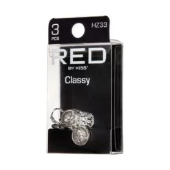KISS - RED BRAID CHARM CLASSY HZ33 -Zoe Beauty Supply Shop redbykiss hz33 braidcharms package rightside 649674069212 10.31.2022