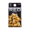 KISS - RED BRAID CHARM CLASSY CLIP HEART HZ36 2 KISS - RED BRAID CHARM CLASSY CLIP HEART HZ36 -Zoe Beauty Supply Shop redbykiss hz36 braidcharms package front 649674069250 oct.28.2022