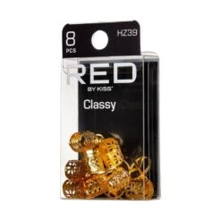 KISS - RED BRAID CHARM CLASSY HZ39 -Zoe Beauty Supply Shop redbykiss hz39 braidcharms package rightside 649674069281 10.31.2022