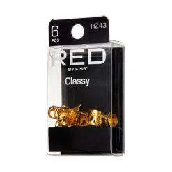 KISS - RED BRAID CHARM CLIP LEAF HZ43 6 KISS - RED BRAID CHARM CLIP LEAF HZ43 -Zoe Beauty Supply Shop redbykiss hz43 braidcharms package rightside 649674069328 10.31.2022