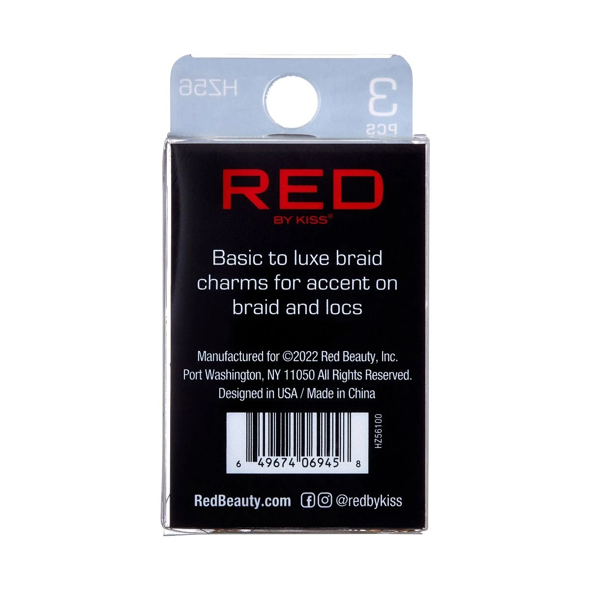 KISS - RED BRAID CHARM CLASSY HZ56 4 KISS - RED BRAID CHARM CLASSY HZ56 - Image 4