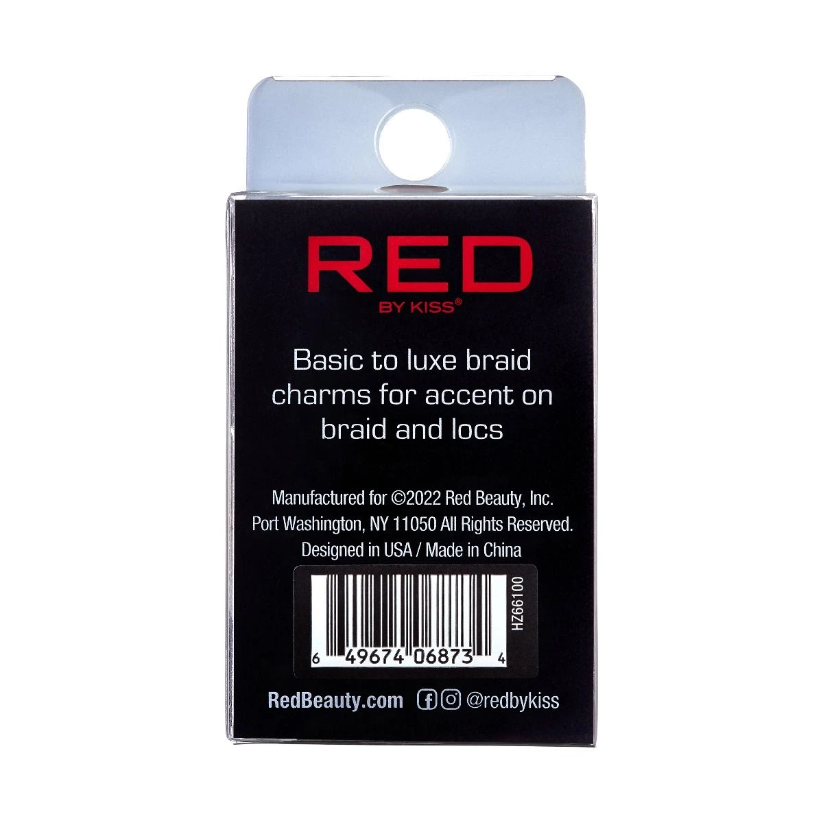 KISS - RED BRAID CHARM LUXURY FAN HZ66 3 KISS - RED BRAID CHARM LUXURY FAN HZ66 - Image 3