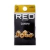 KISS - RED BRAID CHARM LUXURY RHINESTONE HOOP HZ67 -Zoe Beauty Supply Shop redbykiss hz67 braidcharms package front 649674068741 oct.28.2022