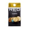KISS - RED BRAID CHARM LUXURY HOOP COIN HZ72 -Zoe Beauty Supply Shop redbykiss hz72 braidcharms package front 649674068857 oct.28.2022