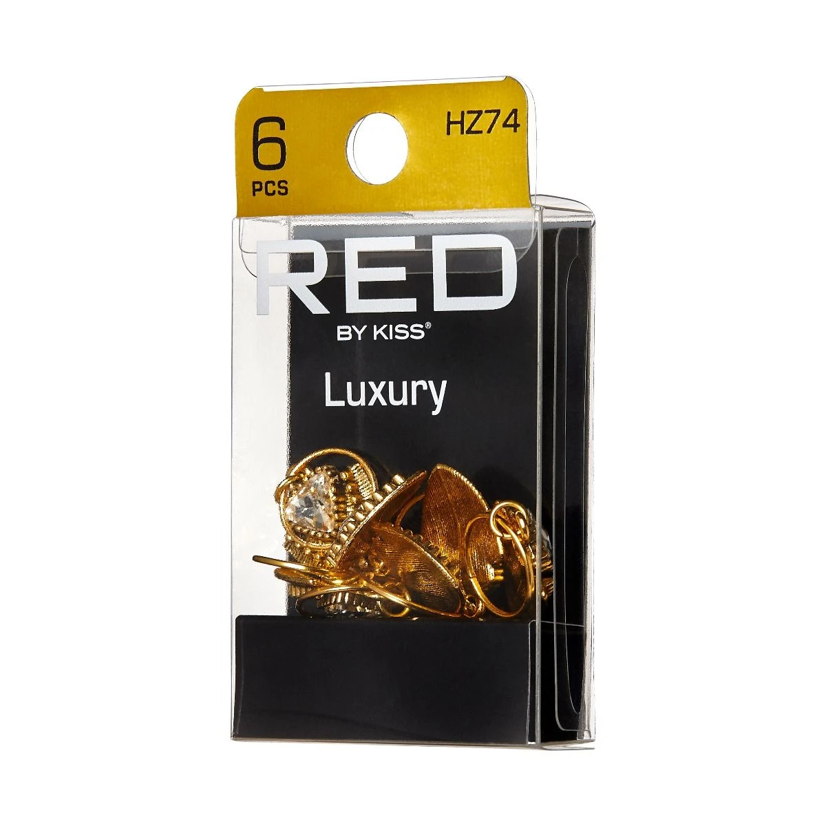 KISS - RED BRAID CHARM LUXURY HOOP HEART HZ74 2 KISS - RED BRAID CHARM LUXURY HOOP HEART HZ74 - Image 2