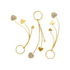 KISS - RED BRAID CHARM SIGNATURE HOOP HEART DANGLE HZ79 6 KISS - RED BRAID CHARM SIGNATURE HOOP HEART DANGLE HZ79 -Zoe Beauty Supply Shop redbykiss hz79 braidcharms product 649674068932 web