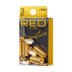 KISS - RED BRAID CHARM SIGNATURE DIAMOND COIL HZ80 -Zoe Beauty Supply Shop redbykiss hz80 braidcharms packagerightside 649674068949 web