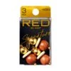 KISS - RED BRAID CHARM SIGNATURE HOOP GOLD WOODEN BEAD HZ83 -Zoe Beauty Supply Shop redbykiss hz83 braidcharms packagefront 649674090643 web