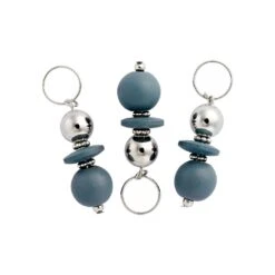 KISS - RED BRAID CHARM SIGNATURE HOOP SILVER WOODEN BEAD HZ84 -Zoe Beauty Supply Shop redbykiss hz84 braidcharms product 649674090650 web