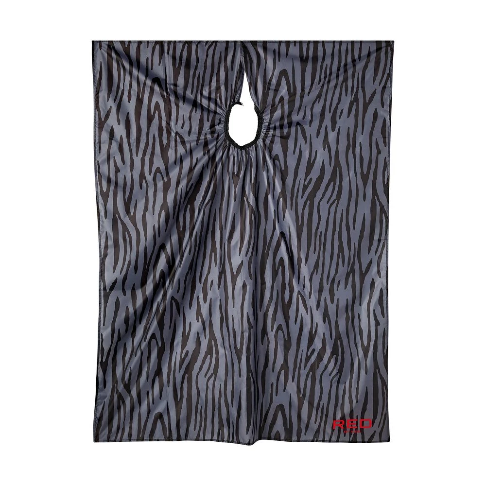 KISS - ALL PURPOSE SALON CAPE,BLACK ZEBRA,NYLON 2 KISS - ALL PURPOSE SALON CAPE,BLACK ZEBRA,NYLON - Image 2
