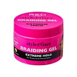 KISS - STYLER FIXER BRAIDING GEL EXTREME -Zoe Beauty Supply Shop redbykiss sbe01 braidinggel product perspective1 649674070577 feb.03.2023 web