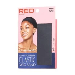KISS - RED ELASTIC WIG BAND 4.5CM 1.1YD