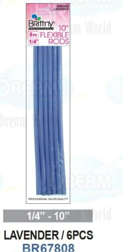 BRITTNY - 10" FLEXIBLE RODS LAVENDER