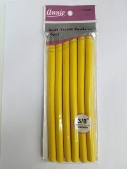 ANNIE - Professional Soft Twist Rollers 3/8" 6 PCs YELLOW -Zoe Beauty Supply Shop s l1600 adf8c02a 2080 4395 9418 7ee4a84dfc3c