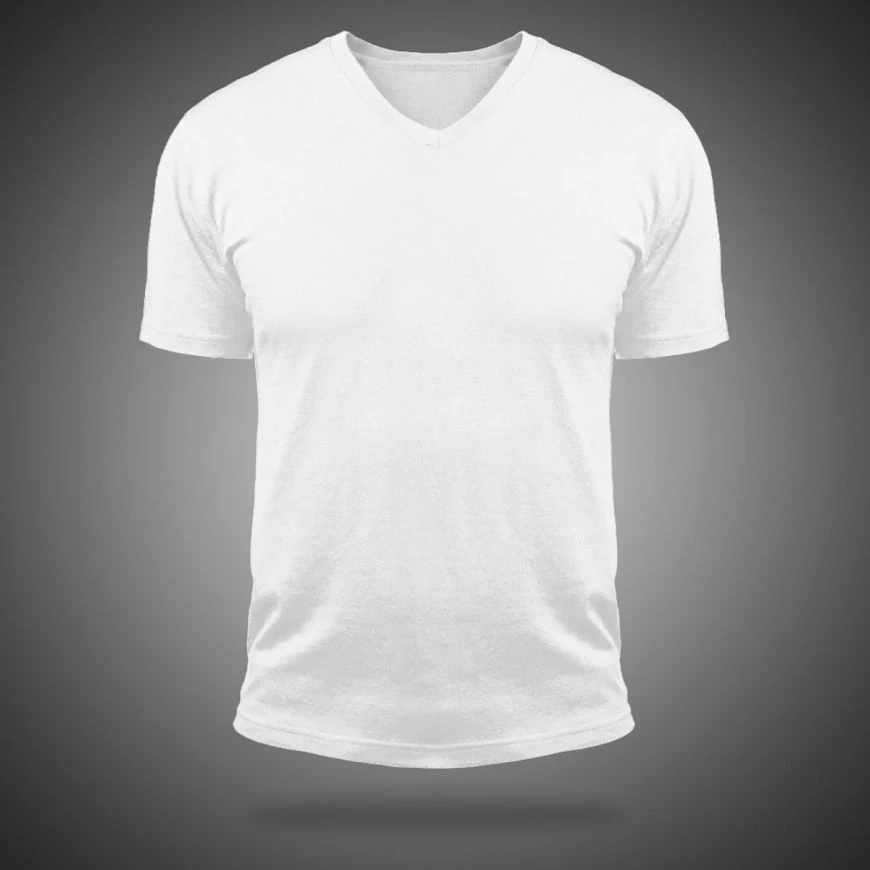 MAGIC COLLECTION - Smooth Cotton V-Neck T-Shirt WHITE 3 MAGIC COLLECTION - Smooth Cotton V-Neck T-Shirt WHITE - Image 3