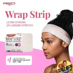 KISS - RED WRAP STRIPS WHITE 3.5' 44 PCS