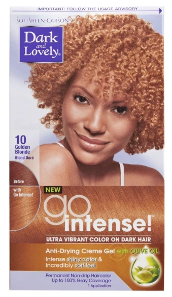 SoftSheen Carson - Dark & Lovely Go Intense! #10 GOLDEN BLONDE 3 SoftSheen Carson - Dark & Lovely Go Intense! #10 GOLDEN BLONDE - Image 3