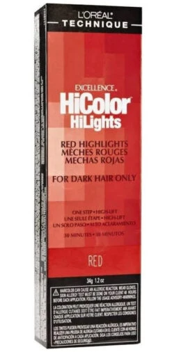 LOREAL - Excellence HiColor HiLights Red Highlights RED 7 LOREAL - Excellence HiColor HiLights Red Highlights RED -Zoe Beauty Supply Shop yhst 88462588038071 2616 663777017